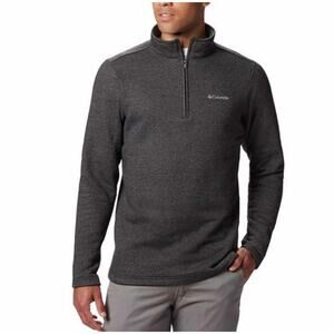 Columbia Sweater Men Top XXL Henley Zip Fleece Pullover Long Sleeve Outdoor 2XL